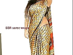 Telugu aunty saree satin saree  carnal knowledge pellicle fastening 1 4